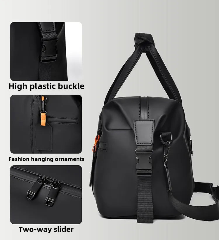 New Cross-border Large Capacity Men's Business Travel Tote for Commuting, Water-resistant Gym Bag for Sports and Fitness